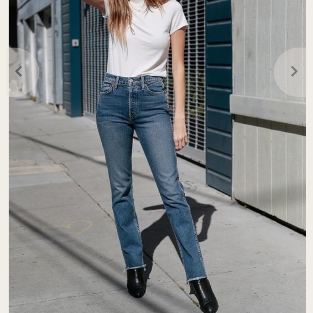 80’s inspired high rise REDONE jeans